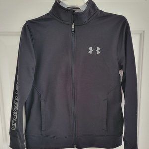 Boys' UA Black Pennant  Full Zip-up Jacket